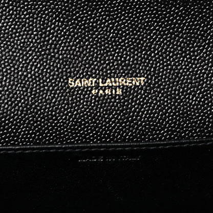 Saint Laurent Grain De Poudre Uptown Chain Wallet Black 6 of 9