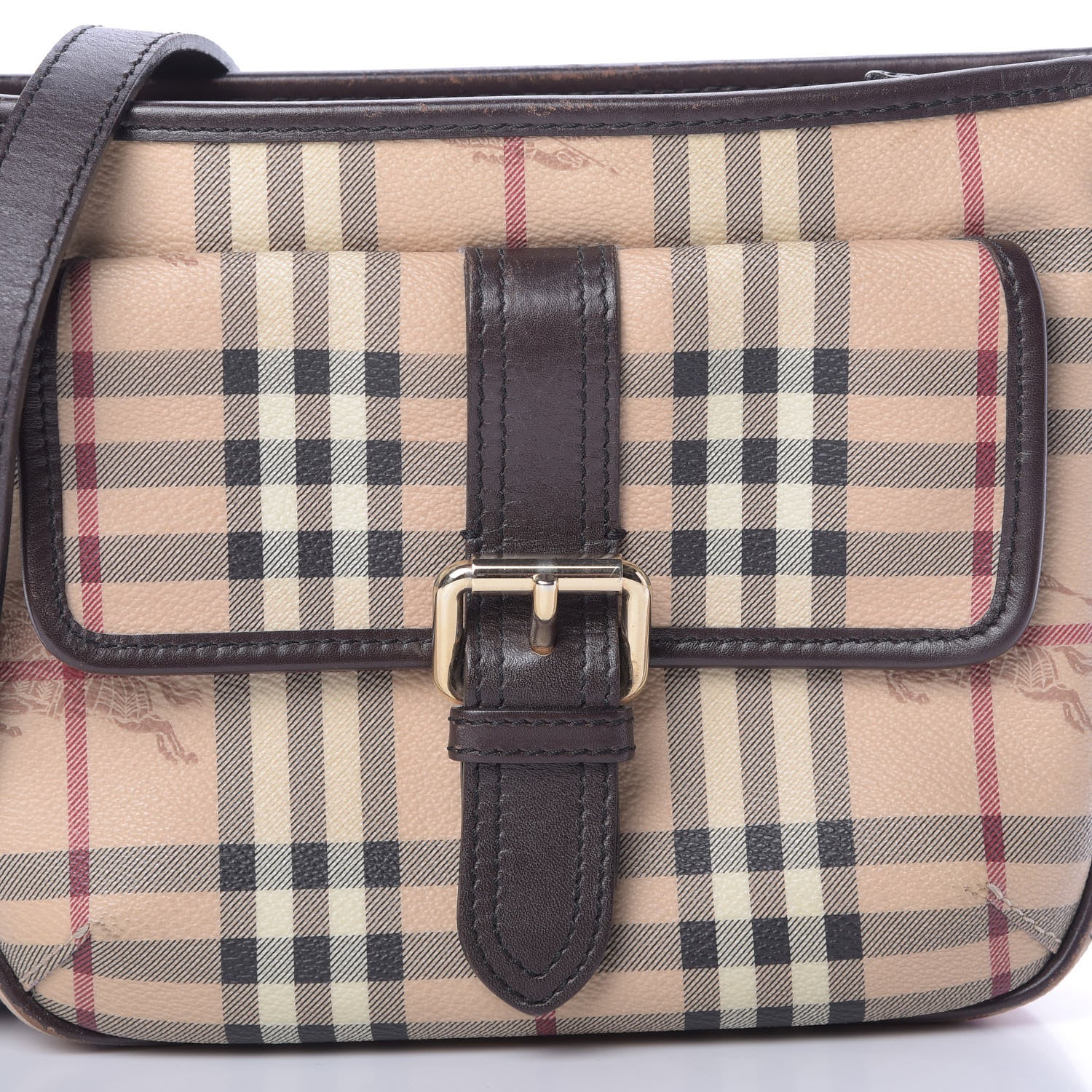 Burberry Haymarket Check Ganton Satchel 9 of 17