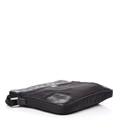 Gucci Guccissima Nylon Shoulder Bag Black 4 of 11