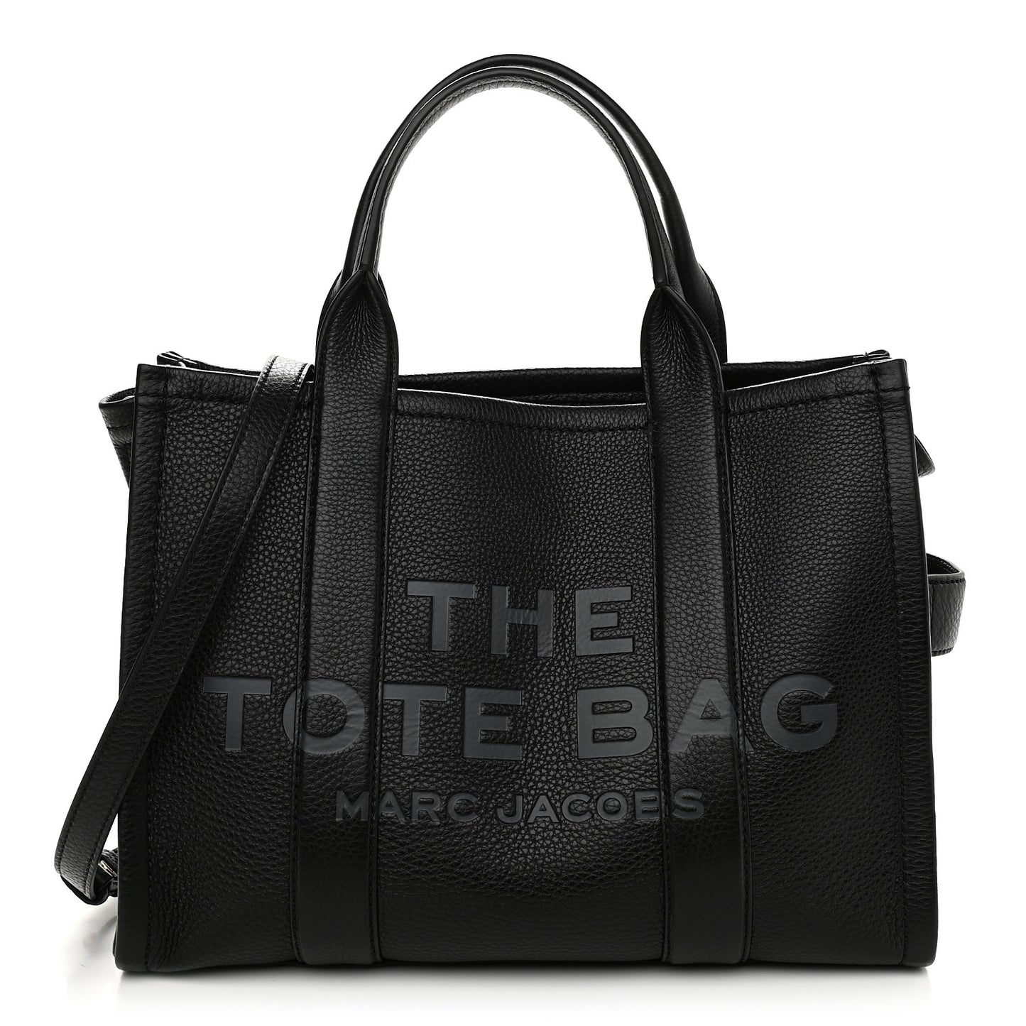 Grained Calfskin Medium The Tote Bag Black