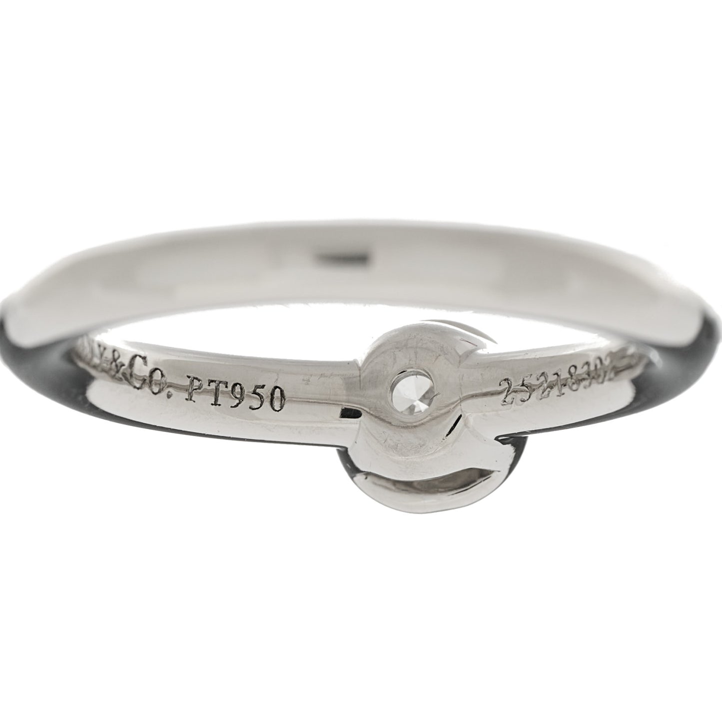 Platinum Diamond .35ct Bezet Ring 50 5.5