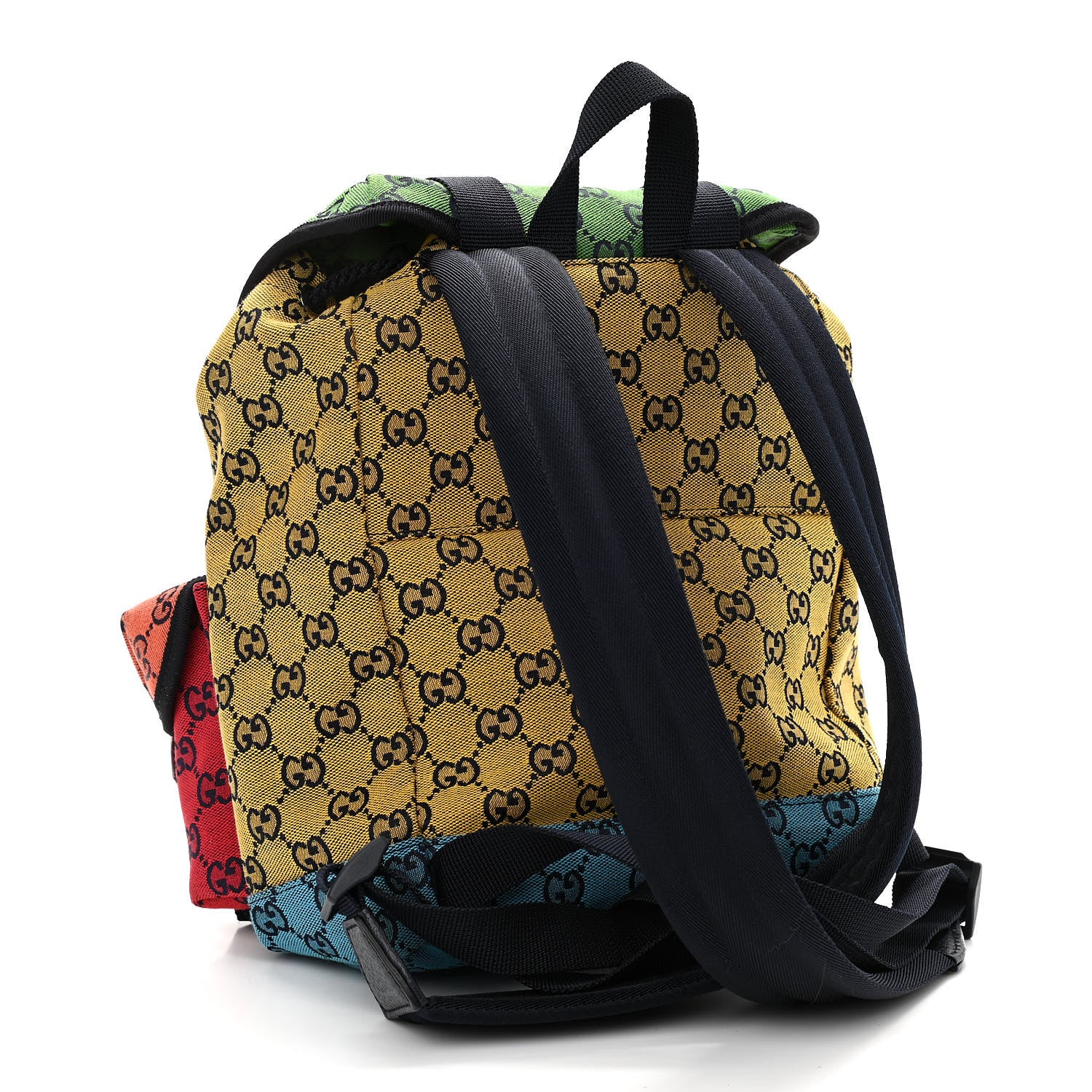 Gucci Monogram Multicolor Retro Interlocking G Utility Pocket Backpack Multicolor 3 of 10