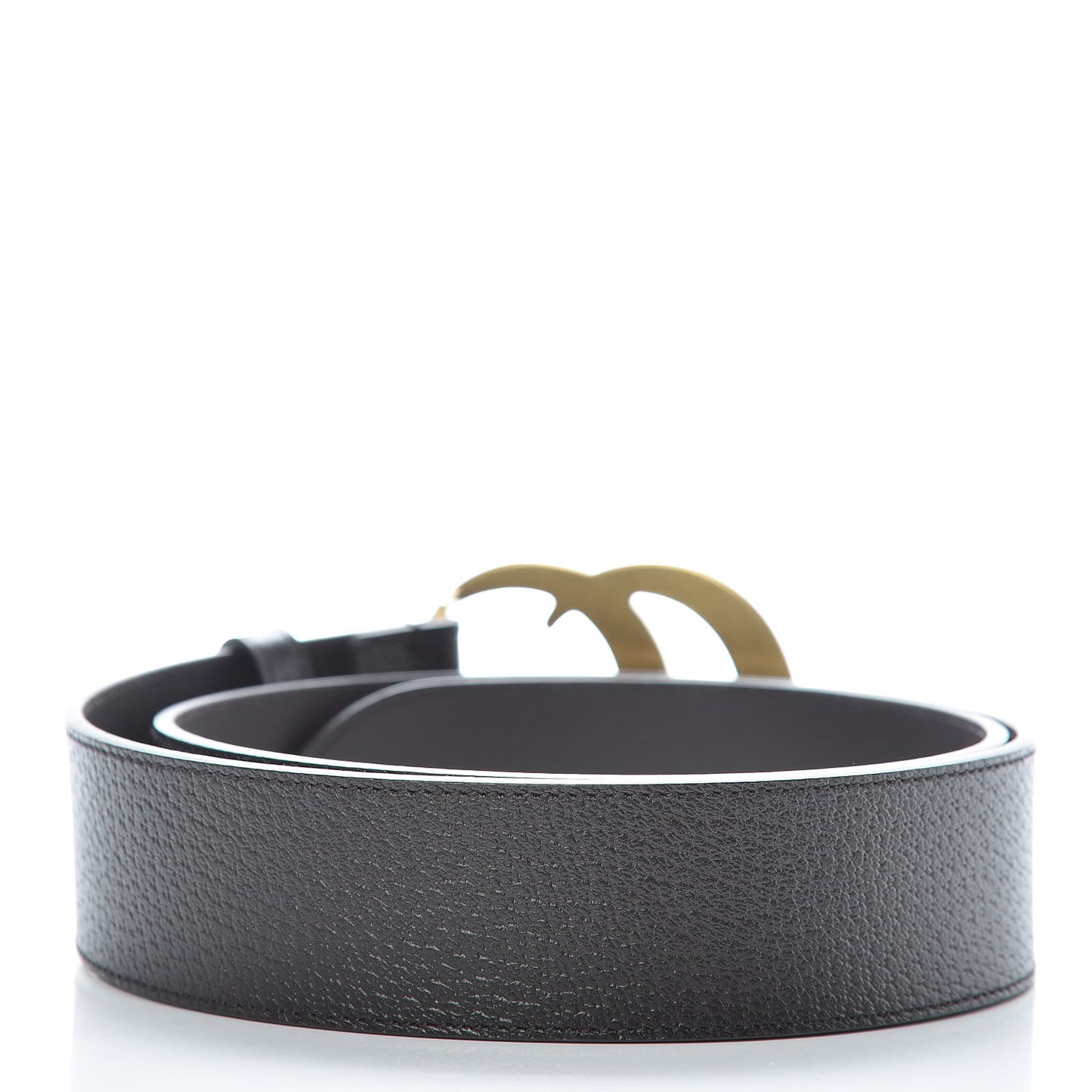 Textured Calfskin Double G 40mm Belt 80 32 Dark Cocoa