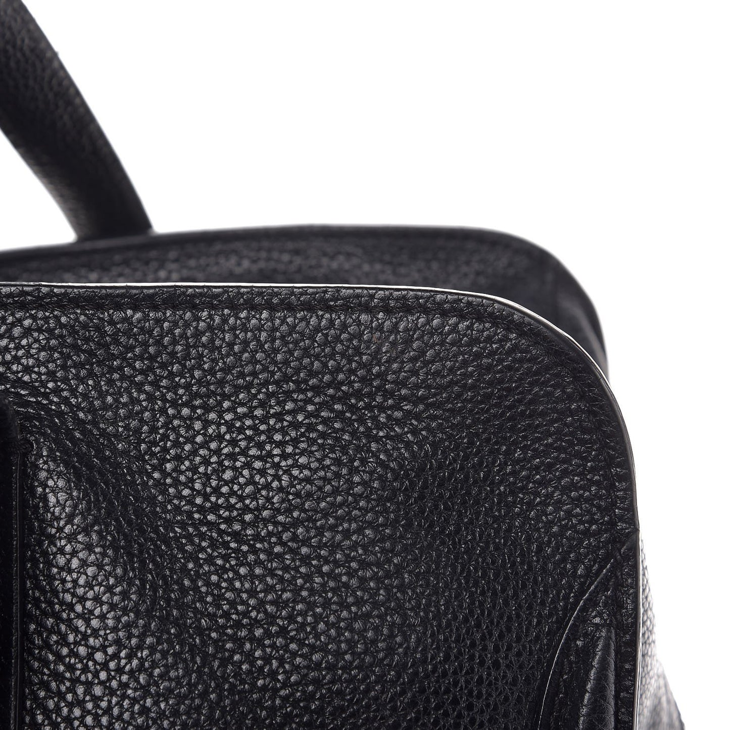 Pebbled Calfskin Large Skull Padlock Zip Around Tote Black