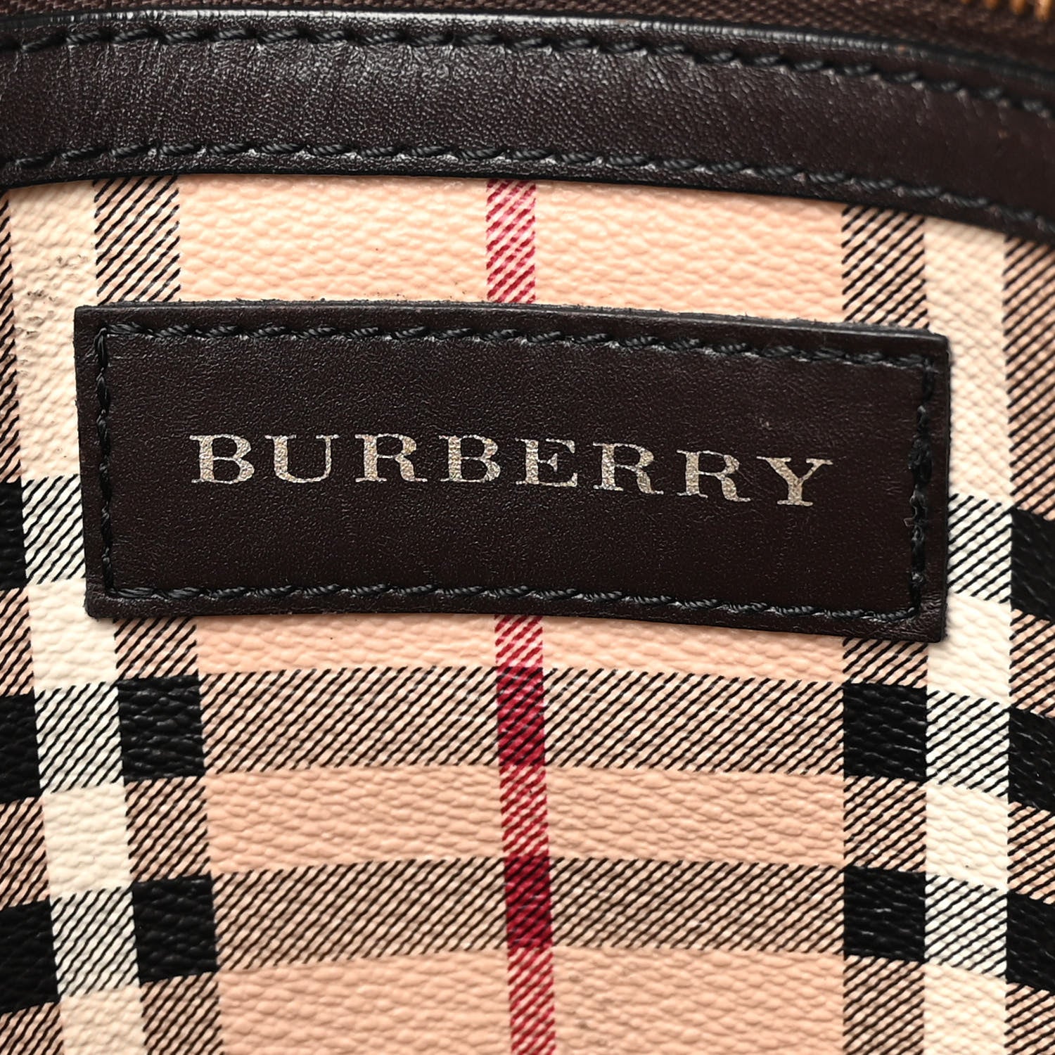 Burberry Haymarket Check Small Canterbury Tote Black 6 of 11