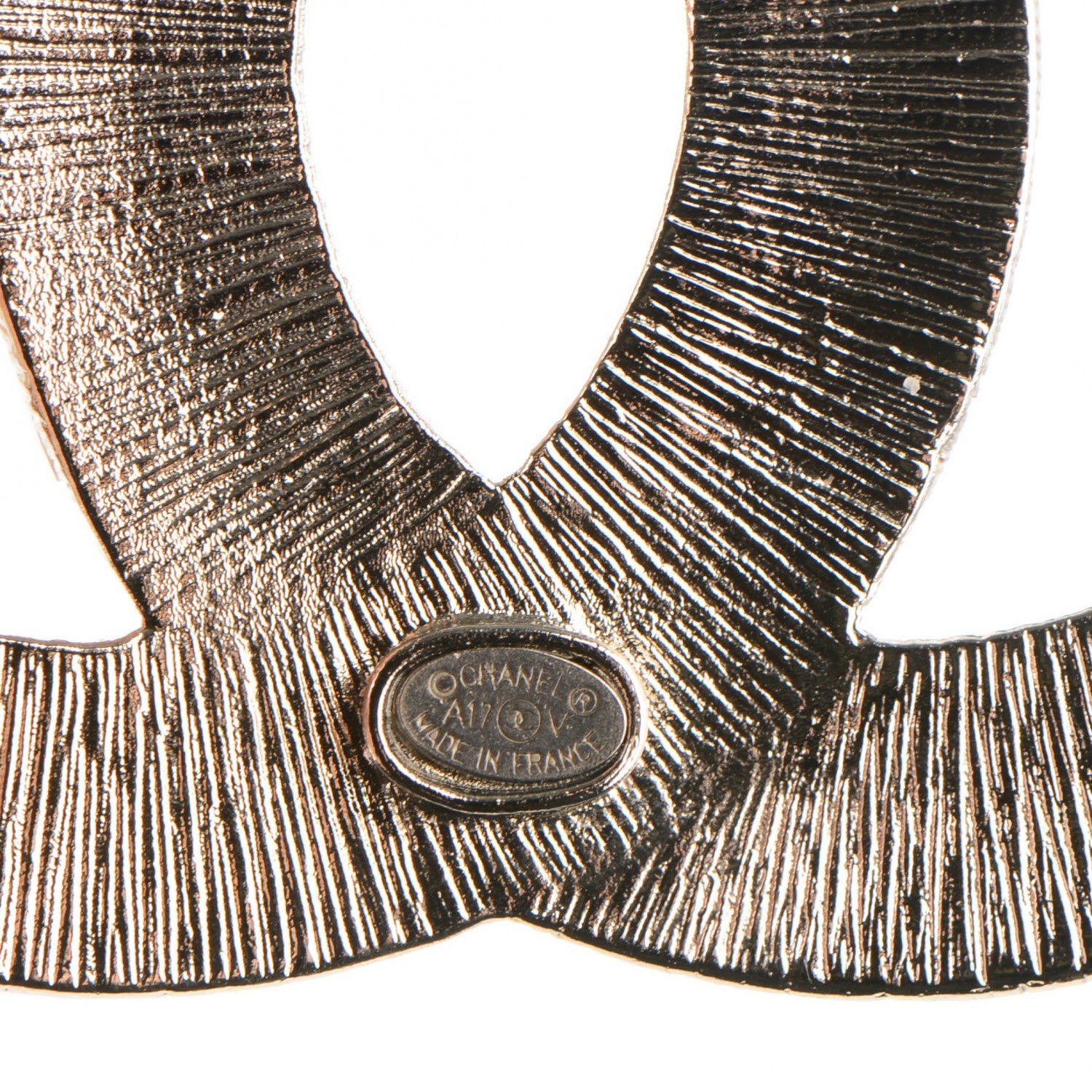 Chanel Baguette Crystal CC Brooch Silver 4 of 4