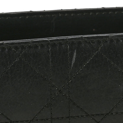 Christian Dior Calfskin Cannage Stitched Small Lady East West Lady Dior Black 8 of 12