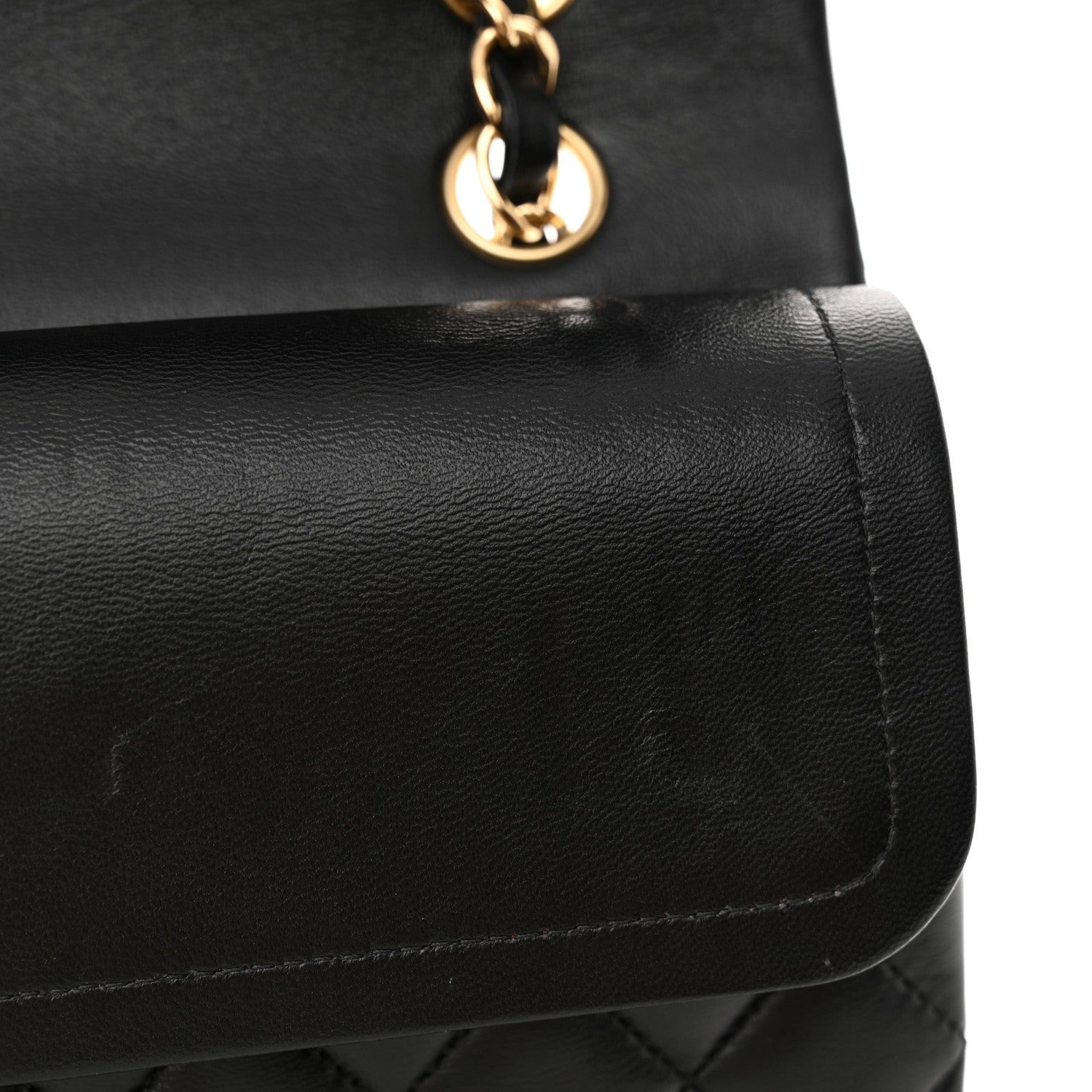 Chanel Lambskin Quilted Medium Double Flap Black 8 of 14