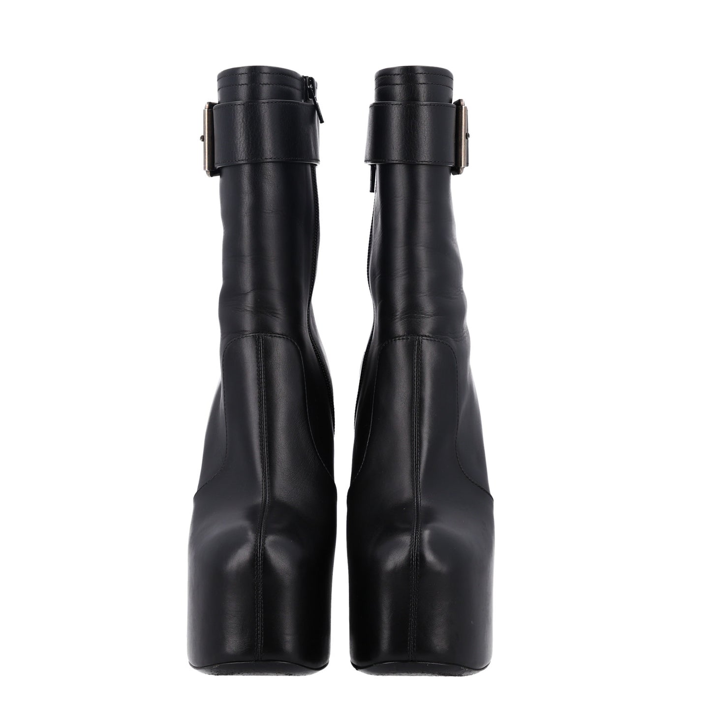 Calfskin Mina 95 Boots 40 Black