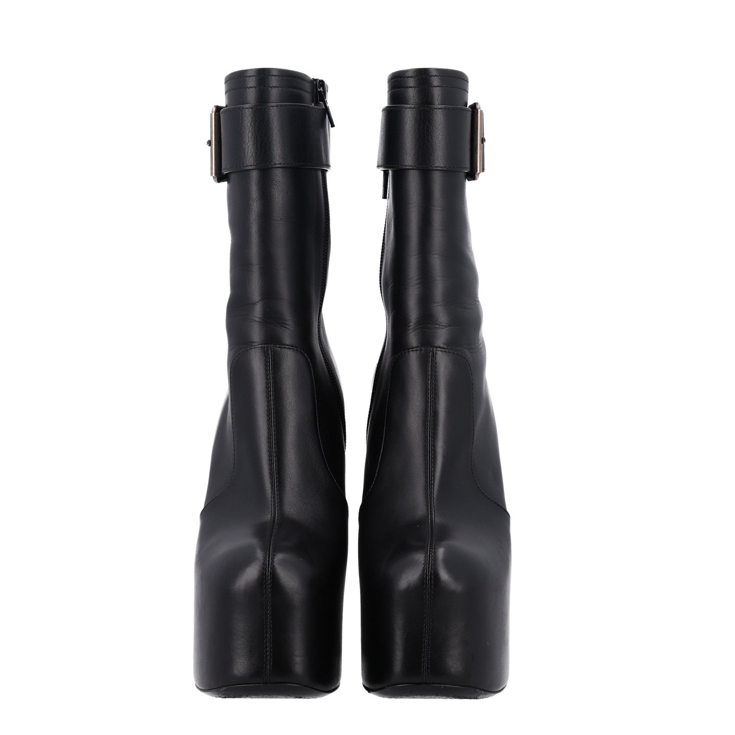 Saint Laurent Calfskin Mina 95 Boots 40 Black 2 of 10
