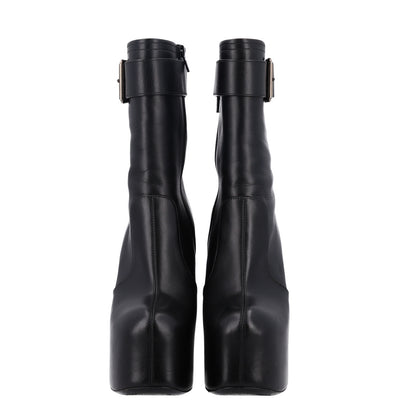 Saint Laurent Calfskin Mina 95 Boots 40 Black 2 of 10