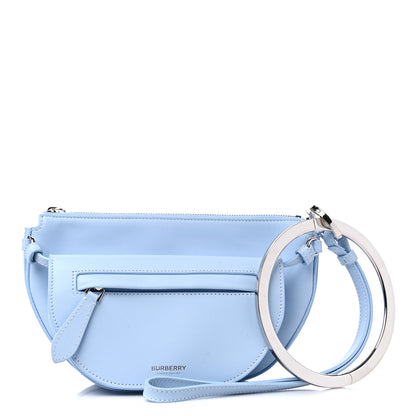 Burberry Smooth Calfskin Mini Double Olympia Pale Blue 1 of 10