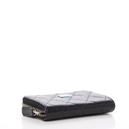 Chanel Caviar Quilted Zip Coin Purse Black 4 of 8