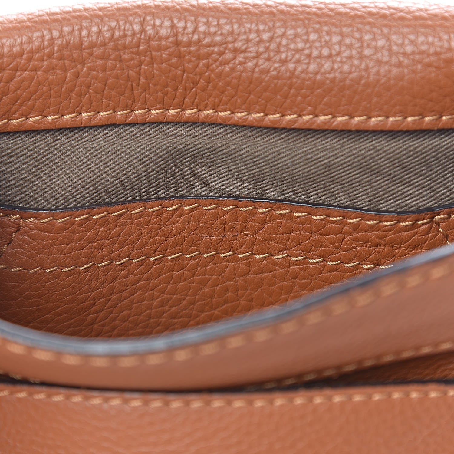 Chloe Calfskin Mini Marcie Round Crossbody Bag Tan 6 of 13
