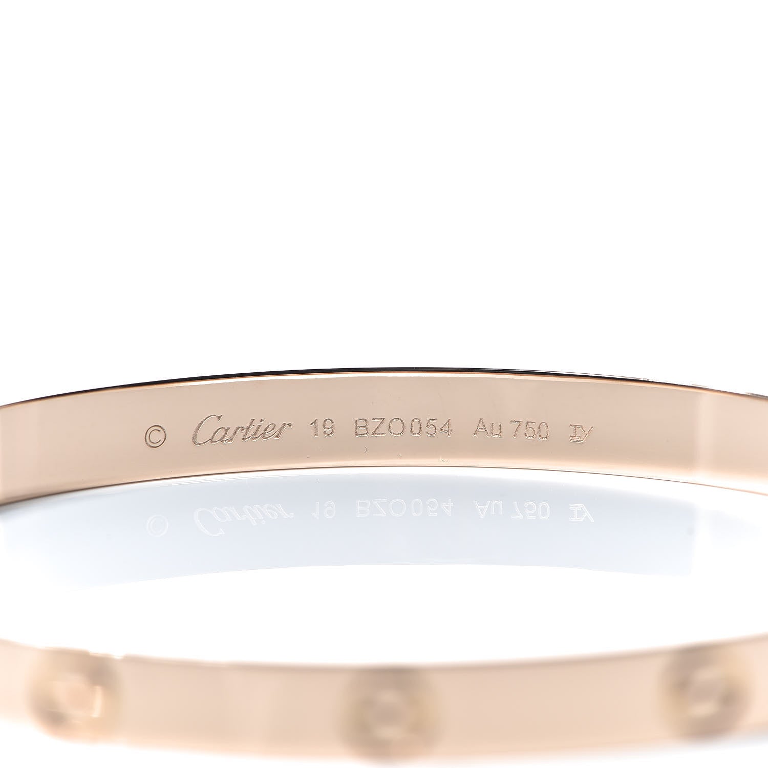 Cartier 18K Pink Gold LOVE Bracelet 19 5 of 7