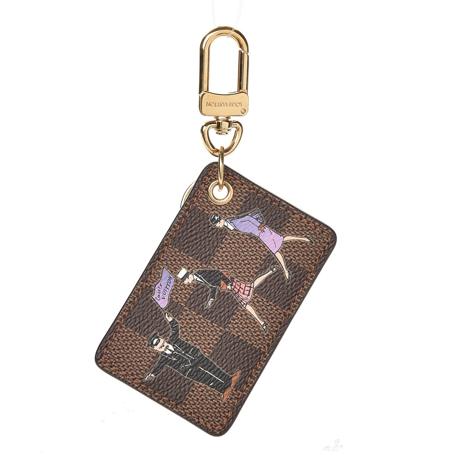 Louis Vuitton Damier Ebene Illustre Key Charm 1 of 4