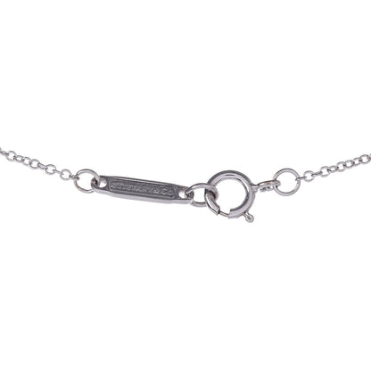 Tiffany 18K White Gold Diamond Small T Smile Pendant Necklace 6 of 7