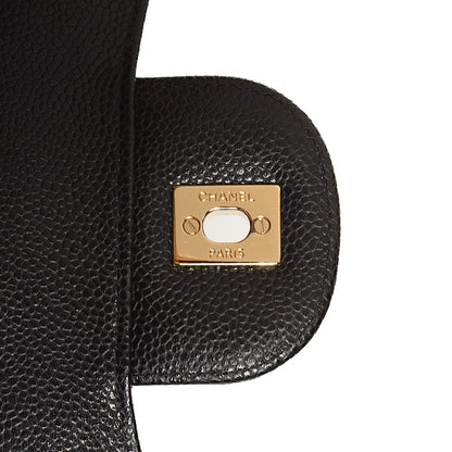 Chanel Caviar Quilted Jumbo Double Flap Black 8 of 9