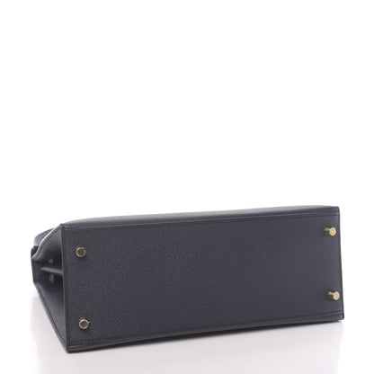 Hermes Epsom Kelly 28 Bleu Indigo 5 of 11