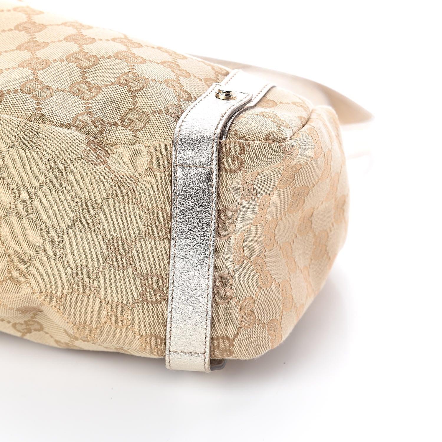 Gucci Monogram Medium Abbey Shoulder Bag Gold 9 of 9