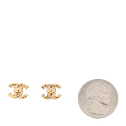 Chanel Metal CC Turnlock Earrings Gold 2 of 5