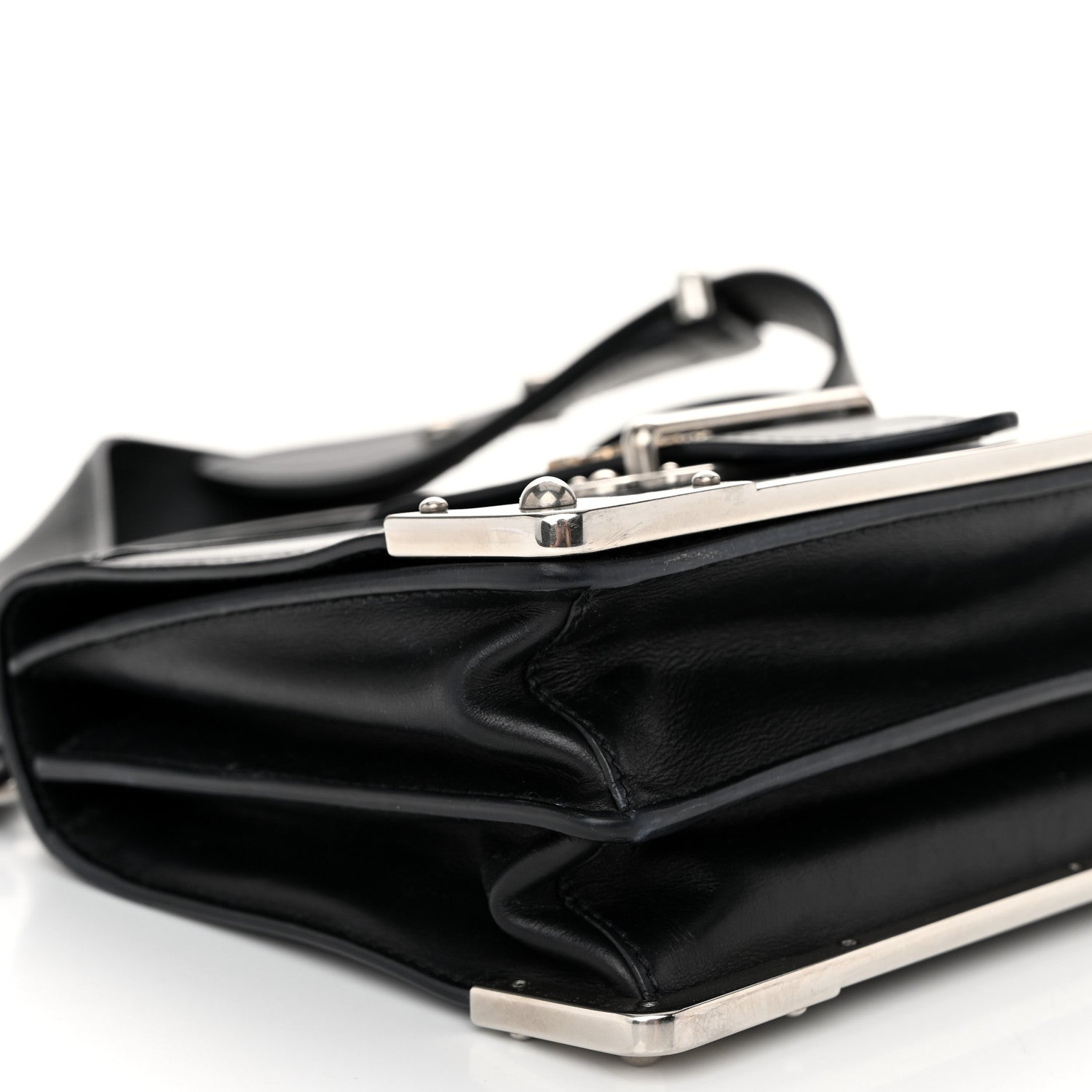 Prada City Calf Saffiano Cahier Bag Black 8 of 9
