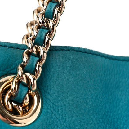 Gucci Vitello Range Medium Soho Chain Shoulder Bag Deep Cobalt 19 of 21
