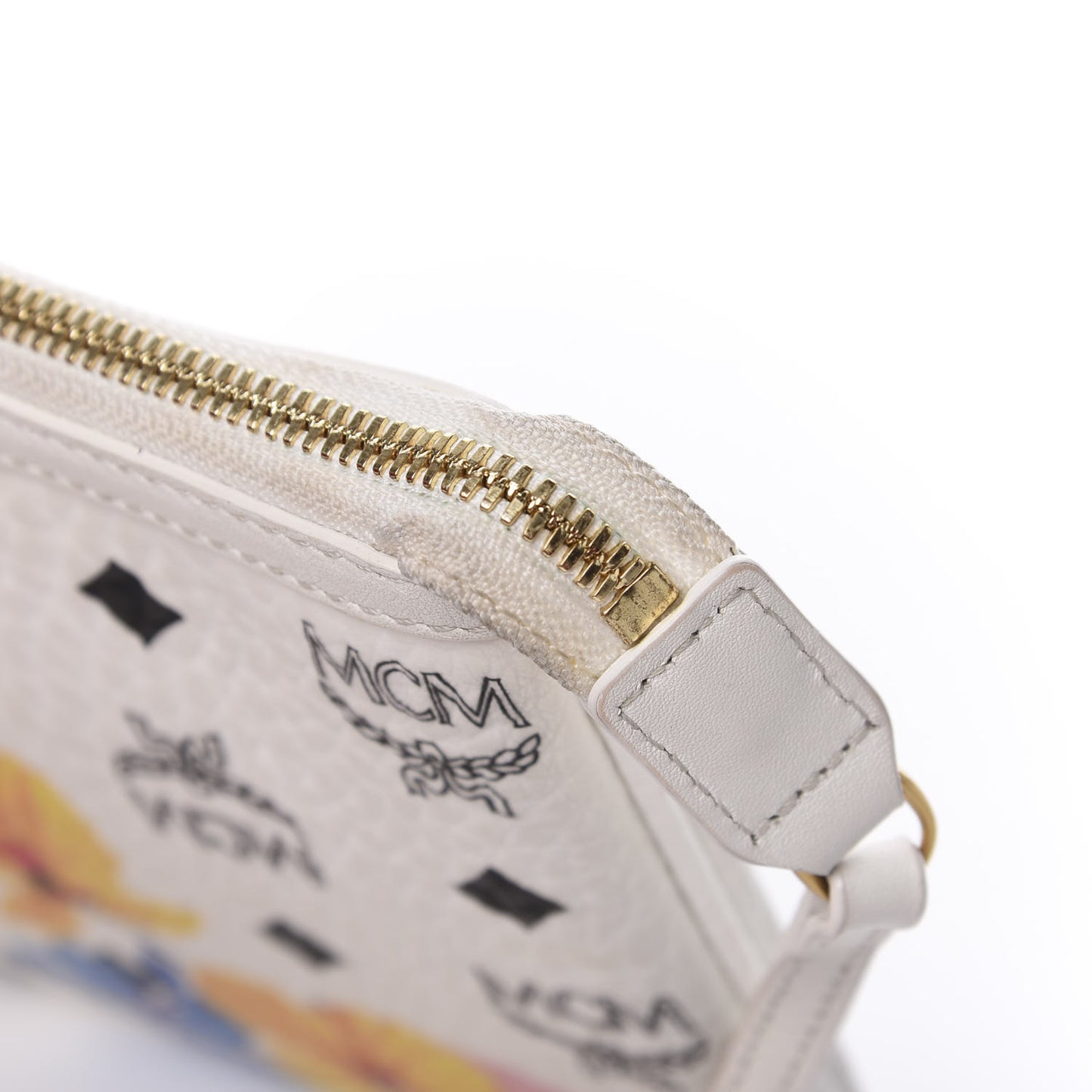 Visetos Floral Print Pochette White