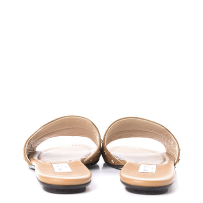 Jimmy Choo Suede Nanda Studded Flat Slide Sandals 42 Brown 7 of 9