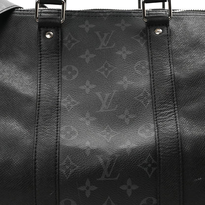 Louis Vuitton Taiga Monogram Eclipse Keepall Bandouliere 50 Black 7 of 9