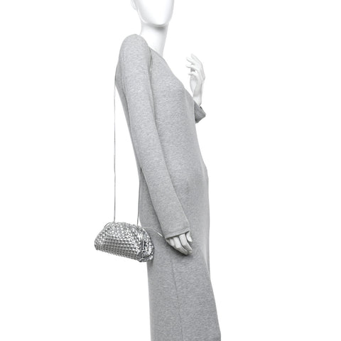 Metallic Fabric Bubble Wrap The Mini Pouch Silver