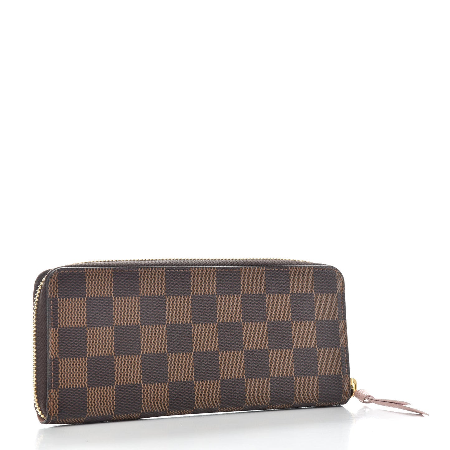 Damier Ebene Clemence Wallet Rose Ballerine