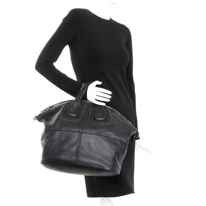 Givenchy Lambskin Studded Medium Nightingale Black 3 of 10
