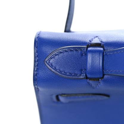 Hermes Swift Kelly Pochette Clutch Bleu Electrique 12 of 28