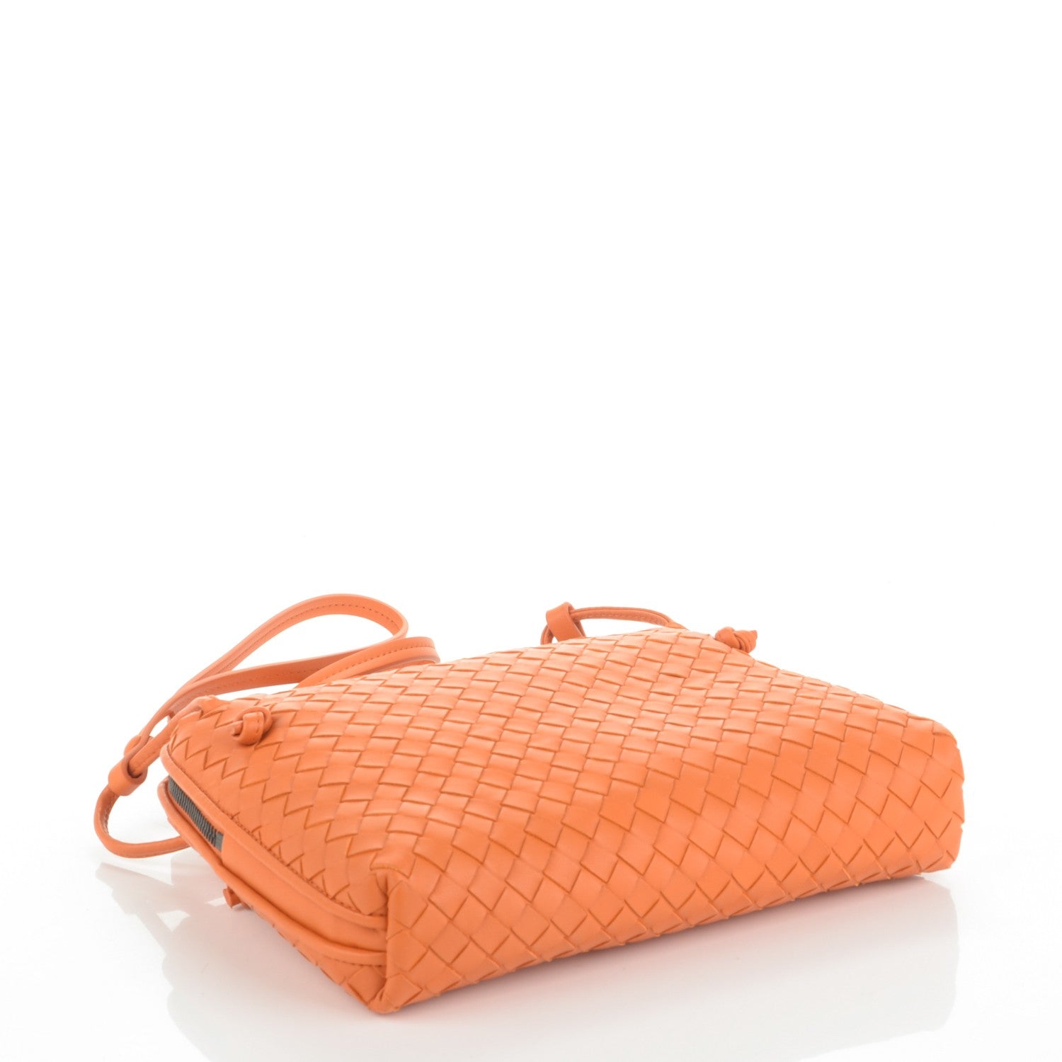 Bottega Veneta Nappa Intrecciato Pillow Crossbody Messenger Persimmon 4 of 8