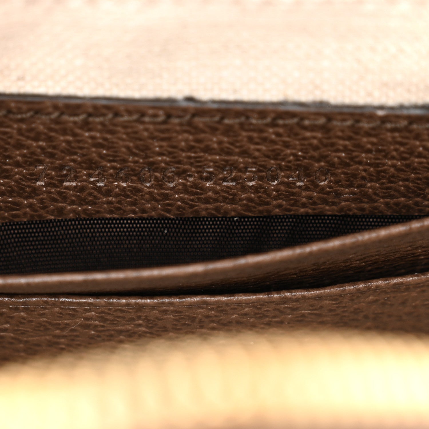 Gucci GG Supreme Monogram Textured Dollar Calfskin Web Mini Ophidia Top Handle Bowler Bag Beige Ebony New Acero 7 of 10