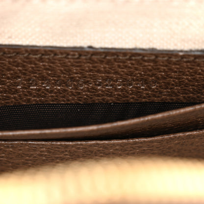 Gucci GG Supreme Monogram Textured Dollar Calfskin Web Mini Ophidia Top Handle Bowler Bag Beige Ebony New Acero 7 of 10