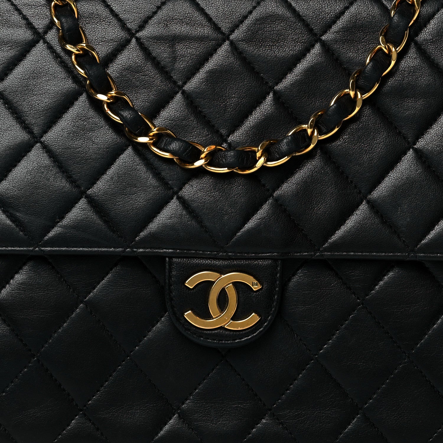 Chanel Lambskin Quilted Small Single Flap Black 7 of 11