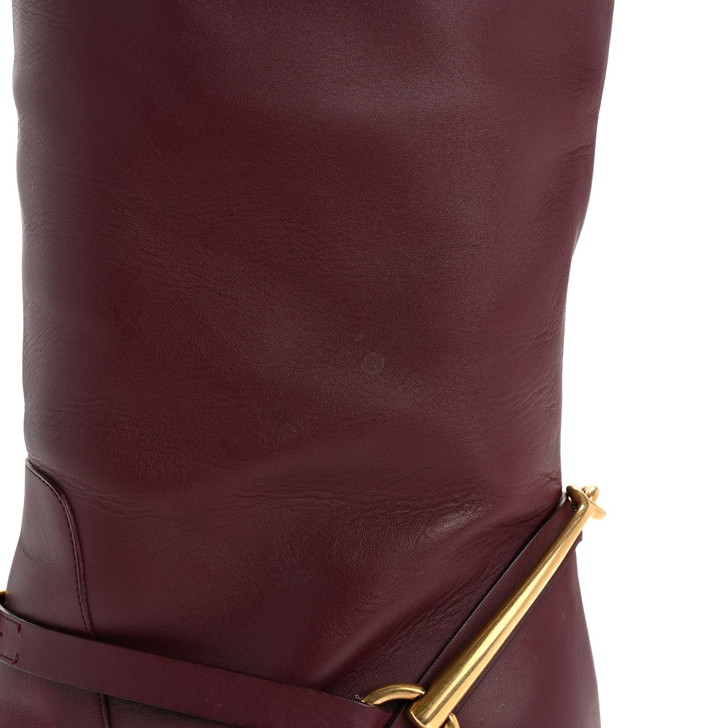 Calfskin Lifford Knee High Boots 40 Classic Burgundy