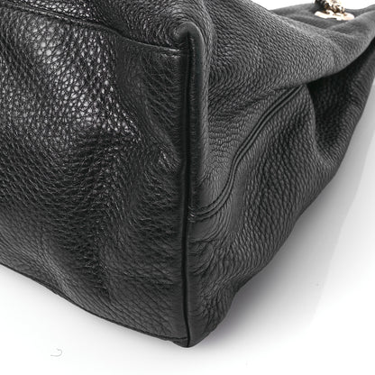 Gucci Pebbled Calfskin Large Soho Chain Shoulder Bag Black 10 of 12