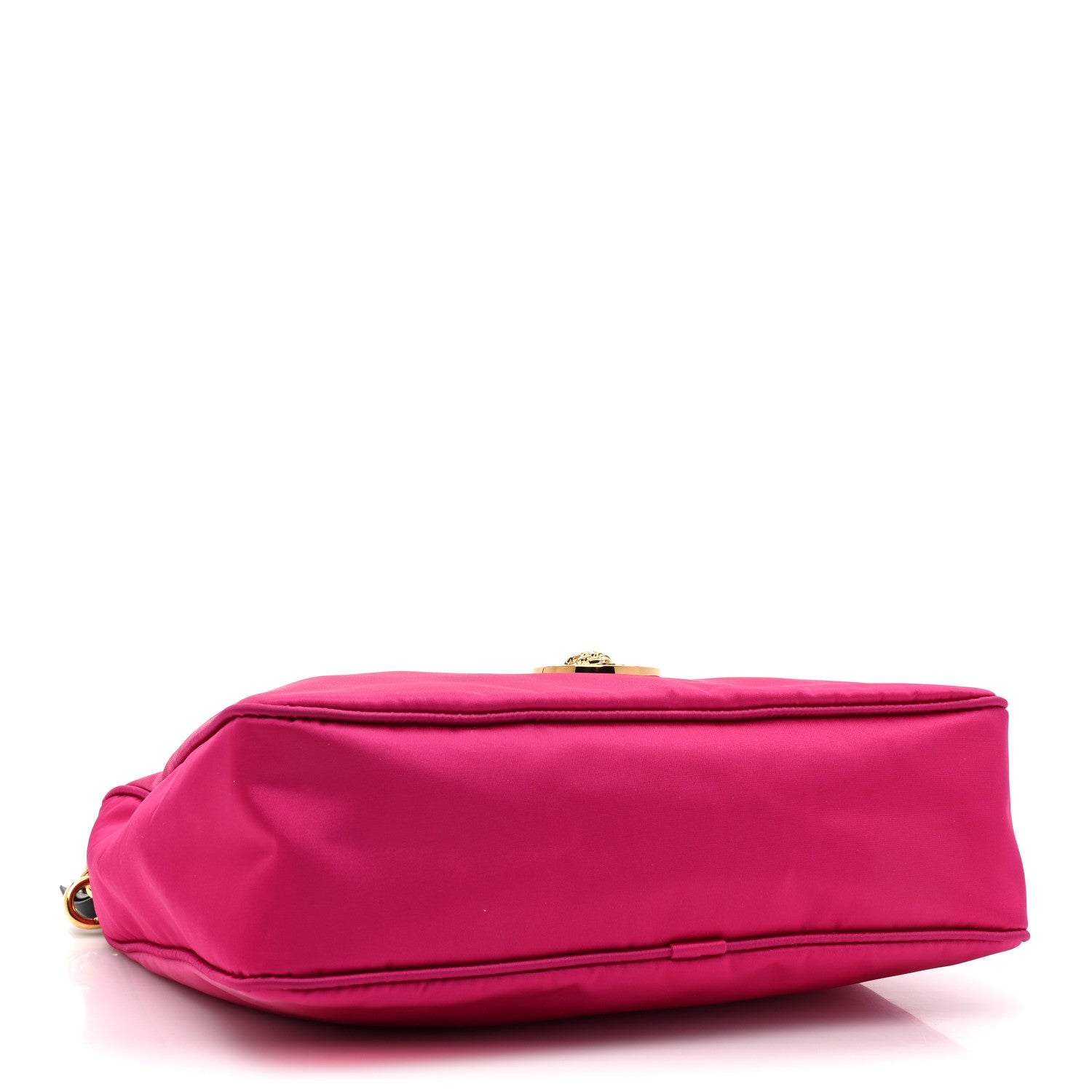 Versace Nylon Tribute Chain Crossbody Shoulder Bag Dark Pink Black 4 of 8