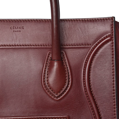 Celine Natural Calfskin Medium Phantom Luggage Burgundy 21 of 21