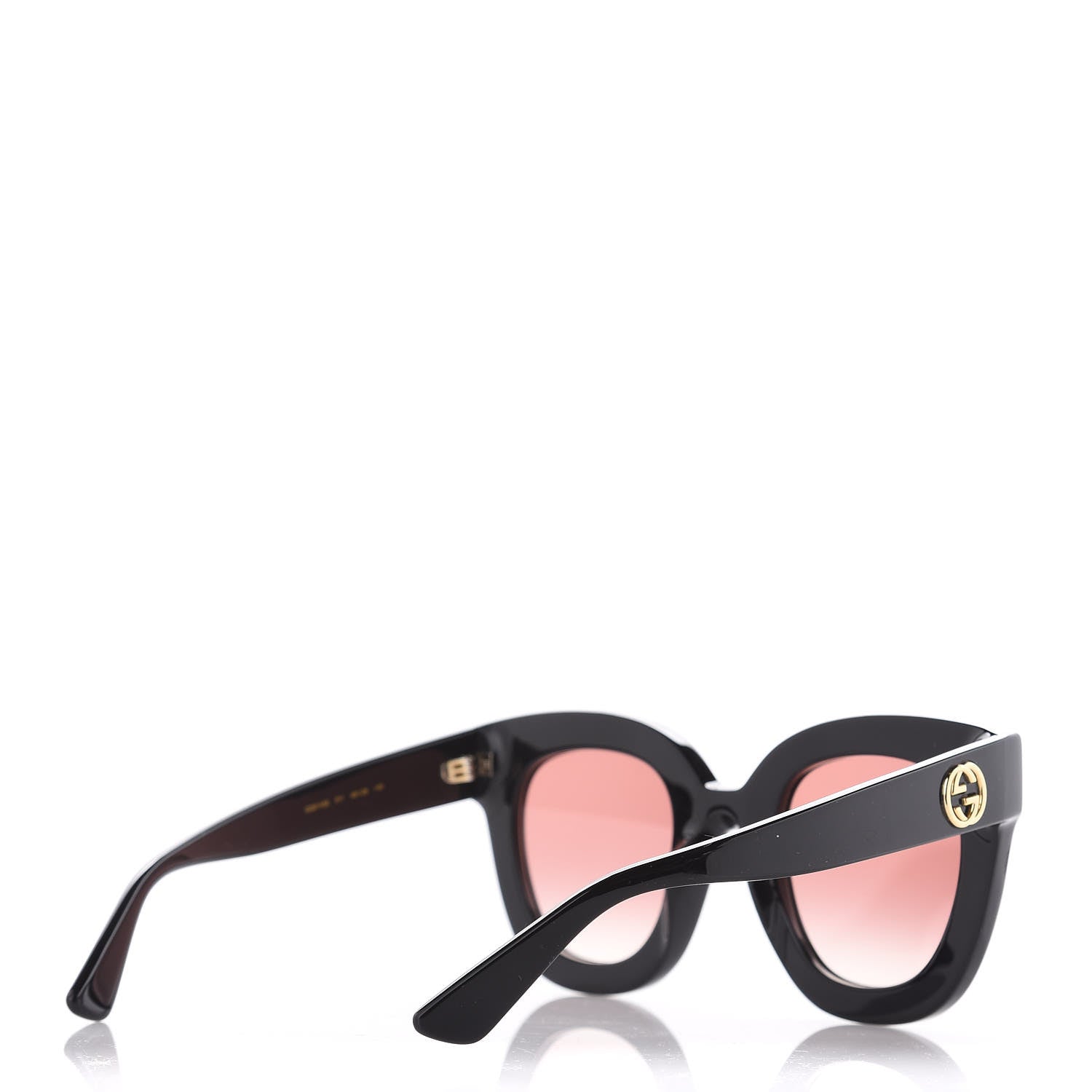 Gucci Acetate Stars Cat Eye Sunglasses GG0116S Black 4 of 6