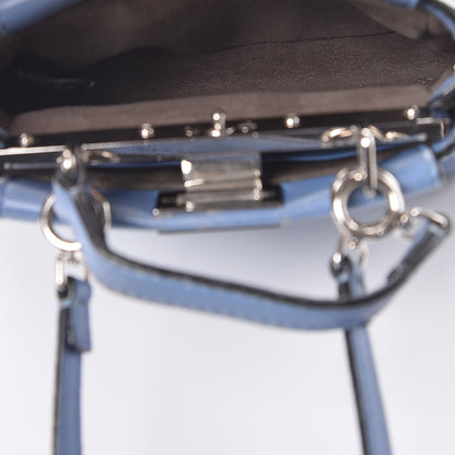 Fendi Shiny Nappa Micro Peekaboo Iconic Satchel Nebula 6 of 7