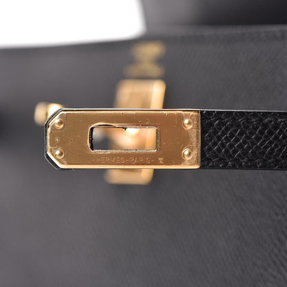 Hermes Epsom Kelly Sellier 25 Black 29 of 41