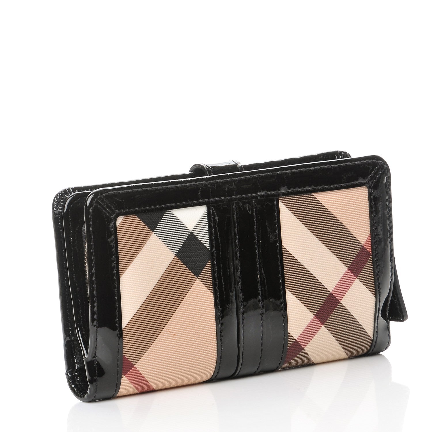 Burberry Supernova Check Penrose Continental Wallet Black 3 of 10