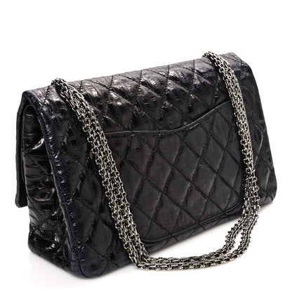 Chanel Metallic Calfskin Striped 2.55 Reissue 227 Flap Black 3 of 10