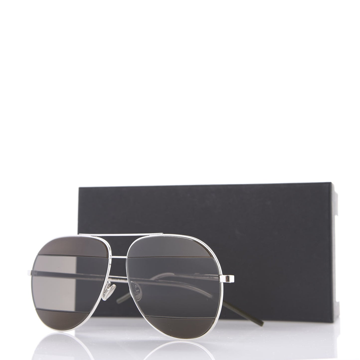 Split 1 Aviator Sunglasses Black