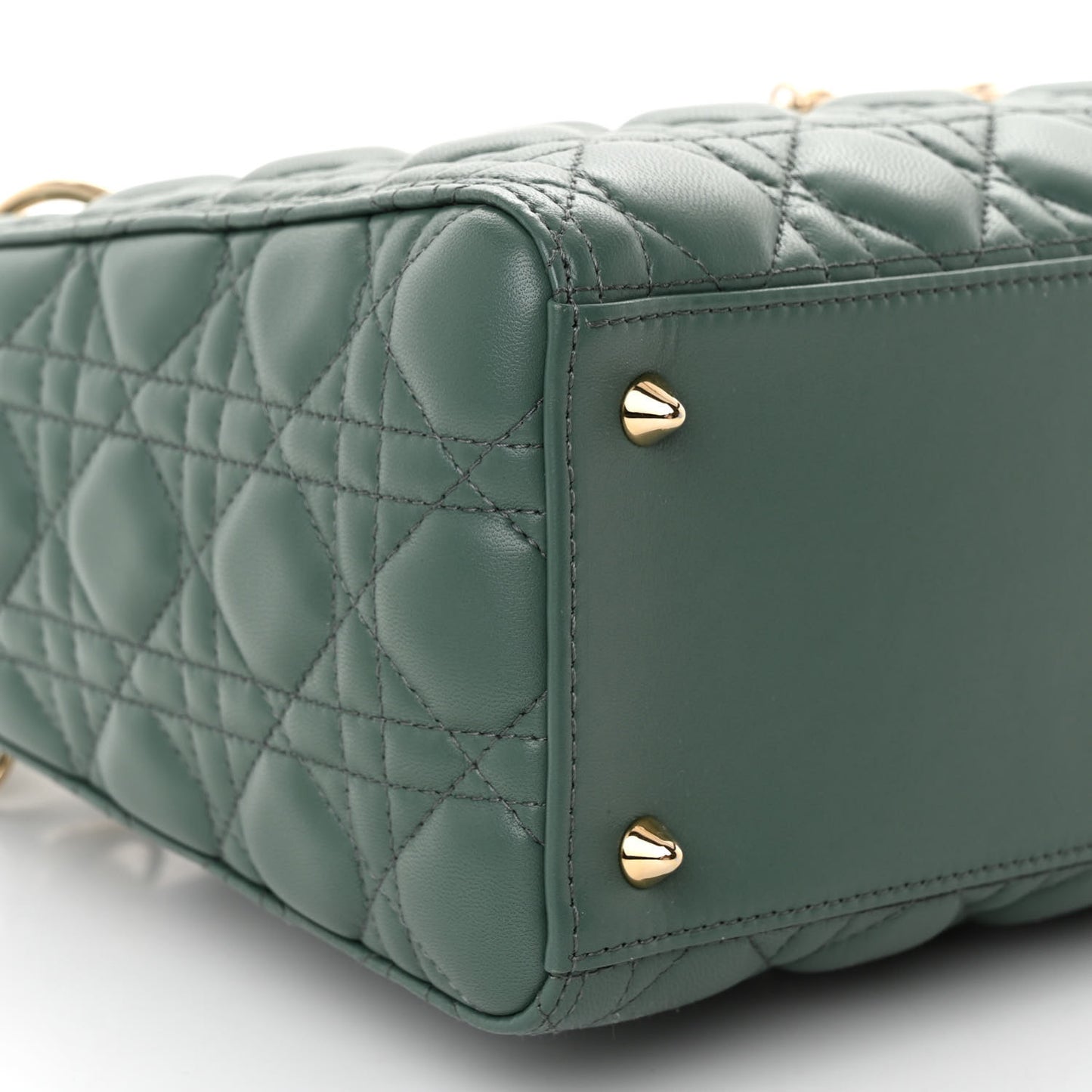 Lambskin Cannage Medium Lady Dior Orage
