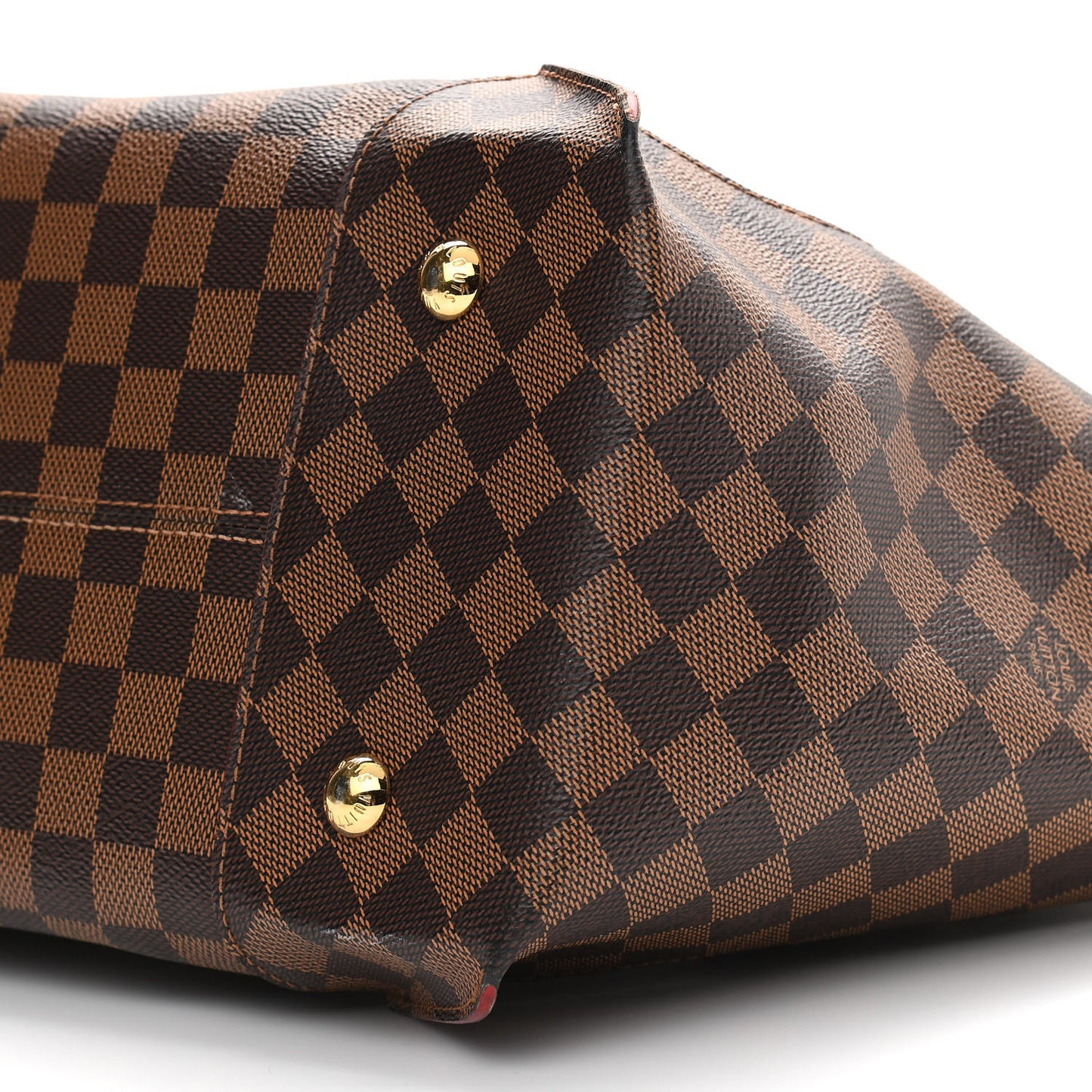 Damier Ebene Caissa Tote MM Cherry
